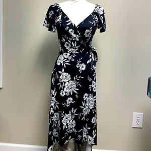Black floral dress
